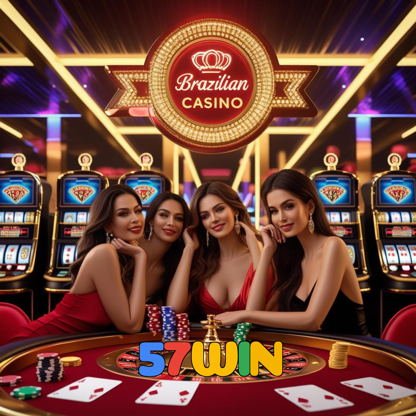 57WIN：Gire as slots e vença com grandes prêmios!
