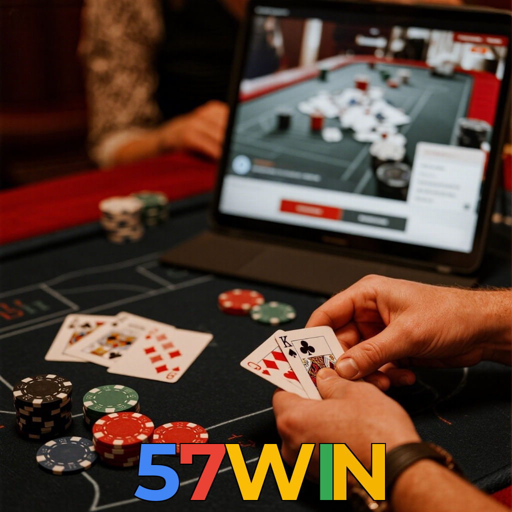 57WIN：Onde a diversão e a sorte se encontram: poker, roleta e futebol online!