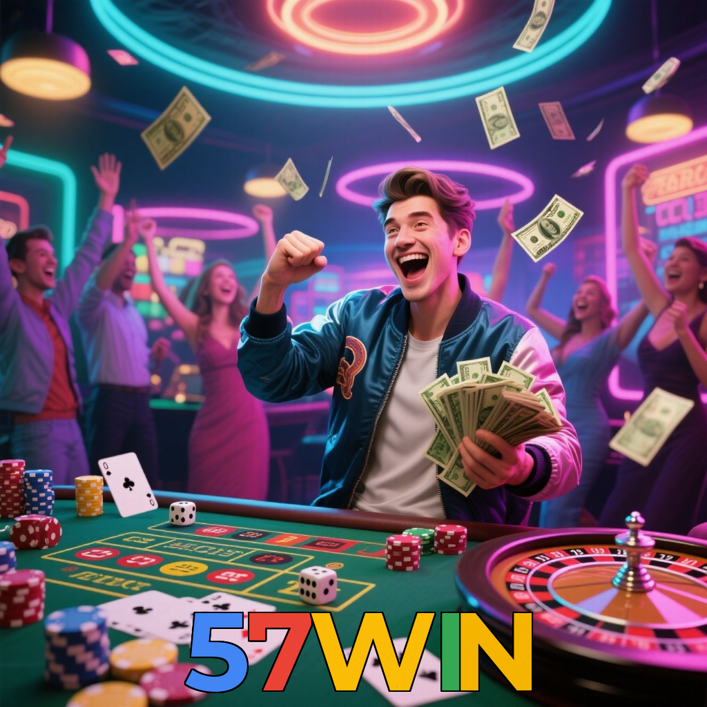 57WIN：Jogue nas slots e ganhe prêmios surreais!