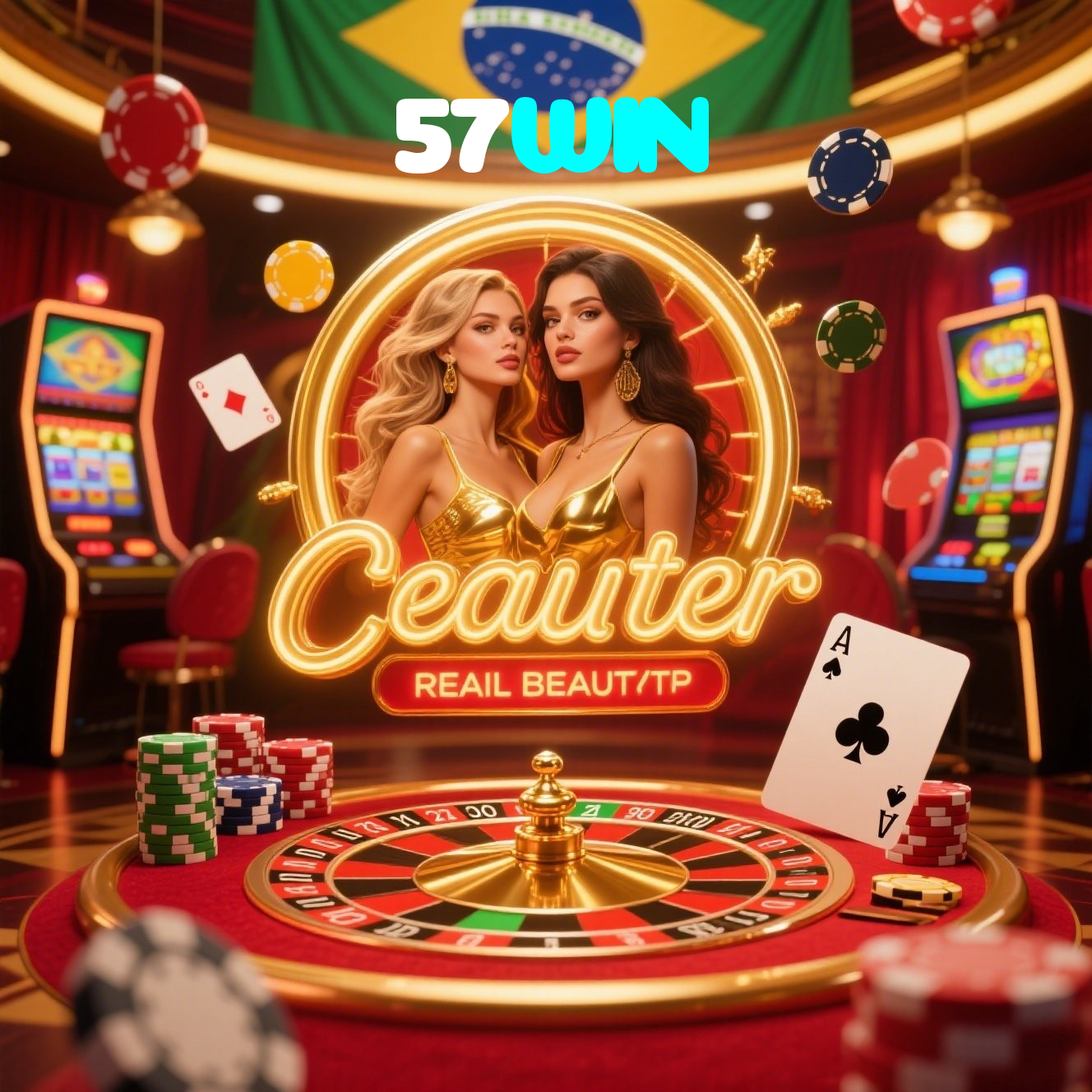 57WIN:Divirta-se com poker, roleta e apostas ao vivo no futebol online!